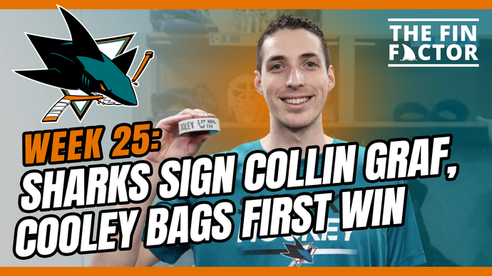 Episode 208: Sharks Sign Collin Graf, Cooley Bags First Win