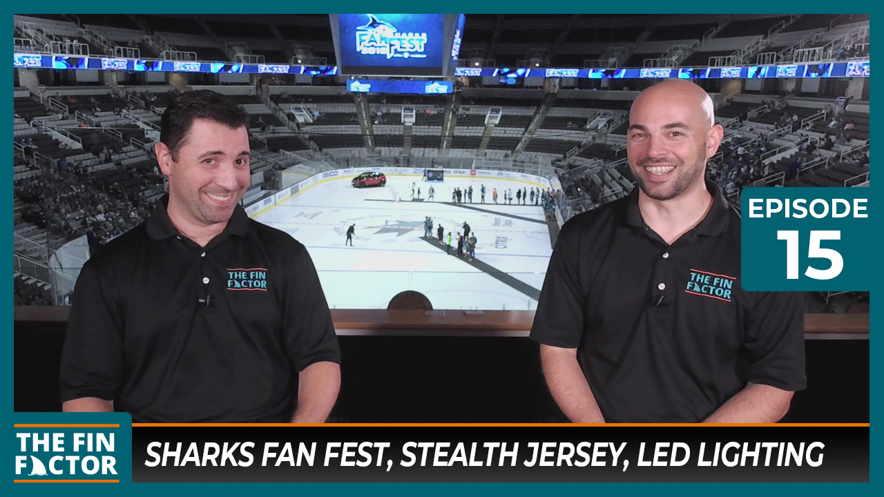 Episode 15 at Sharks Fan Fest: Stealth Jersey, LED Lighting