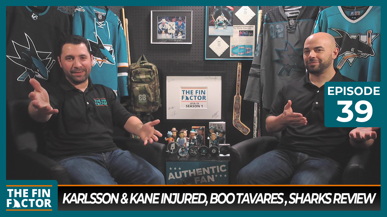 Episode 39: Karlsson & Kane Injured, Boo Tavares, Sharks Review